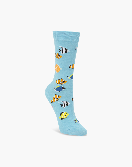 WOMENS AQUARIUM BAMBOO SOCK